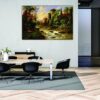 Krsna Arts Unframed Rolled Art Print || Forest Landscpe Beautiful Abstract Canvas Wall Art Print for Home Décor And Office || Unframed canvas Painting For Wall decor || Wall Paintings for Home and Office Décor Size : 24x36 Inches - Image 2