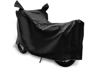 Great Ride®New Water Resistent || Two Wheeler Cover|| 100% Pure Poleyster with 5 Thread Stitching|| Whether & Dust Proof Full Body Protection with Buckle Strape Compatible ForActiva 5G_Blk