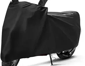 Great Ride®New Water Resistent || Two Wheeler Cover|| 100% Pure Poleyster with 5 Thread Stitching|| Whether & Dust Proof Full Body Protection with Buckle Strape Compatible ForAchiever 150_Blk