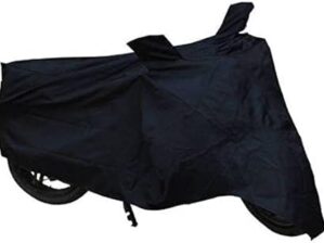 Great Ride®New Water Resistent || Two Wheeler Cover|| 100% Pure Poleyster with 5 Thread Stitching|| Whether & Dust Proof Full Body Protection with Buckle Strape Compatible ForAccess_Blk