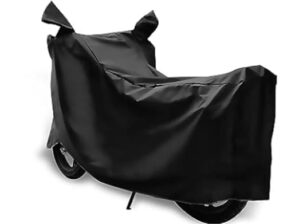 Great Ride®New Water Resistent || Two Wheeler Cover|| 100% Pure Poleyster with 5 Thread Stitching|| Whether & Dust Proof Full Body Protection with Buckle Strape Compatible ForActiva 4G_Blk