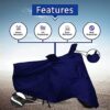 Great Ride Waterproof Scooty Body Cover Compatible with Activa 6G Dust Proof Cover Protects from Rain and Sunlight Uv Proof | Navy - Image 3