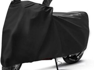 Great Ride®New Water Resistent || Two Wheeler Cover|| 100% Pure Poleyster with 5 Thread Stitching|| Whether & Dust Proof Full Body Protection with Buckle Strape Compatible ForAccess SE_Blk
