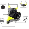 Great Ride Water Resistent Bike Cover Polyester Fabric & Sun Resistant Double Stitched & Heat Sealed With Unique Breathe Valves Suitable For Access_Blk Yellow - Image 2