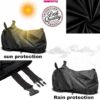 Great Ride JR HUB Presents TVS Jupiter Dirt & Dust Proof Bike/Scooty Body Cover 100% Waterproof(Tested) / UV Protection with Premium Polyester Fabric [Black] - Image 3