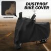 Great Ride®New Water Resistent || Two Wheeler Cover|| 100% Pure Poleyster with 5 Thread Stitching|| Whether & Dust Proof Full Body Protection with Buckle Strape Compatible ForAccess 125_Blk - Image 3