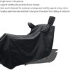 Great Ride Full Body Bike Cover Polyester Fabric & Sun Resistant Double Stitched & Heat Sealed Bike Covers Outdoor Storage Water Resistent with Unique Breathe Valves Suitable for Activa 5g (Black) - Image 5