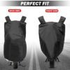 Great Ride®New Water Resistent || Two Wheeler Cover|| 100% Pure Poleyster with 5 Thread Stitching|| Whether & Dust Proof Full Body Protection with Buckle Strape Compatible ForAccess 125_Blk - Image 2