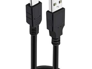 1 M USB 2.0 A to Mini 5 pin B Cable for External HDDS/Card Readers - Black