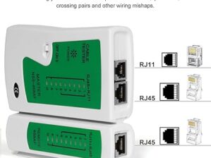 FEDUS Network Cable Tester, RJ45 And RJ11 Lan Tester With 9V Battery, LED Indicators RJ12 CAT5 CAT 6 UTP Ethernet ethernet