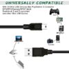 1 M USB 2.0 A to Mini 5 pin B Cable for External HDDS/Card Readers - Black - Image 4
