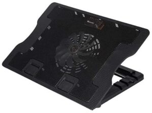 Laptop Cooling Pad USB Powered Gaming Laptop Cooler Stand/Quiet 1 Fans with Blue LED Light Quantron Laptop Cooling Pad | QCP - 600 |with Single Fan