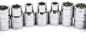 Abhi Gold Chrome Vanadium from 6mm to 32mm Socket Handle Set L Spanner Goti Pana for Automobiles Bike Car Repair Home DIY Use - Multi Sizes(PACK OF 1-GOTI+1 HANDLE) (18)
