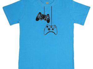FIJOOL Boys T-Shirt Blue Color Gaming Console Tshirt for Boys Cotton Tshirt Printed (Blue)