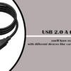 2.0 CASE CABLE 1 M USB 2.0 A to Mini 5 pin B Cable for External HDDS/Card Readers - Black - Image 3