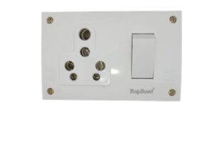 Rajdhani Stylo Fusion Box Power Board 3in 1 Switch Socket Combined with Junction Box16A Switch socket with stylo