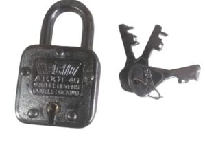 HECTO ATOOT Lock and Key 45mm, 50mm 53mm 60mm 65mm 70mm Single Locking Lock for Home, Shutter, gate, Door, kadi, Channel, Chain, Shop, School, Warehouse, Flats (55)