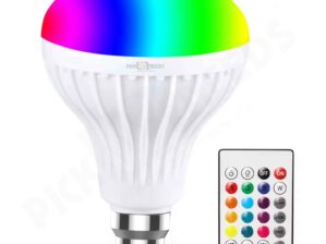HAL0NIX B22D 9-Watt LED Bluetooth Speaker Music Bulb (White and Yellow Light). No Cable No Charging
