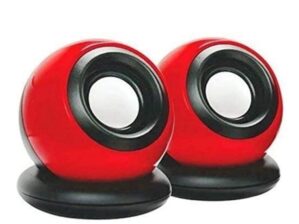 Terabyte Red Ball USB 2.0 Mini Speaker | Laptop/Desktop/Mobile Ke Liye | Plug & Play | 3.5mm Jack