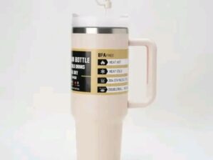 Shtar Plus 10CLUB 40oz Insulated Stainless Steel Tumbler with Straw & Lid | 1200ml Hot & Cold Coffee Mug | BPA-Free Reusable Thermos Tumbler with Handle for Office, Home & Travel